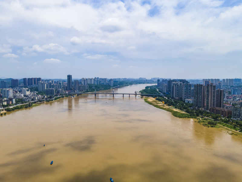 湖南株洲城市建设航拍 摄影图