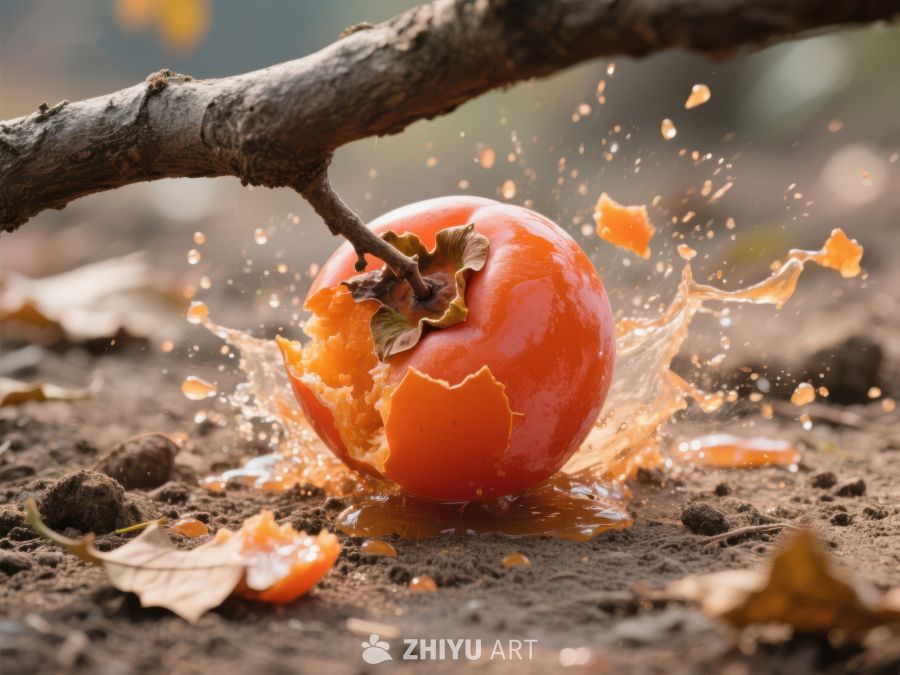 柿子落地爆裂瞬间 548