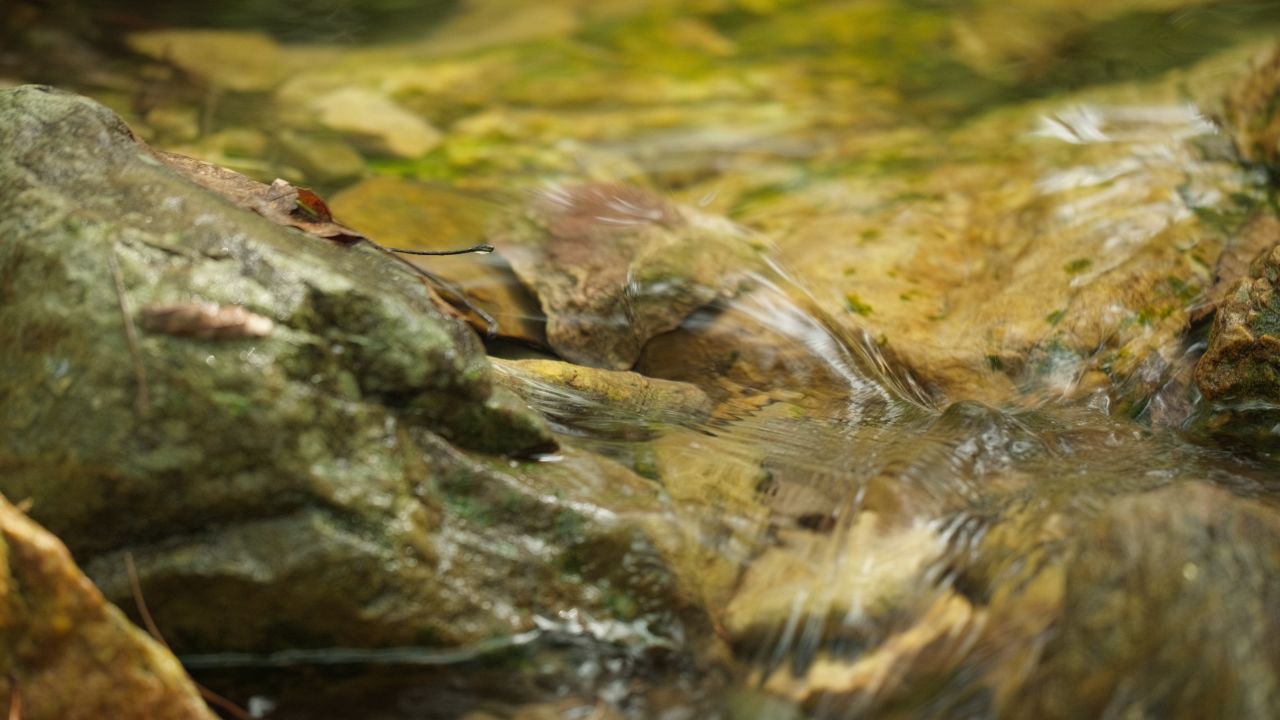 清澈山泉水温泉矿泉水小溪山涧 24