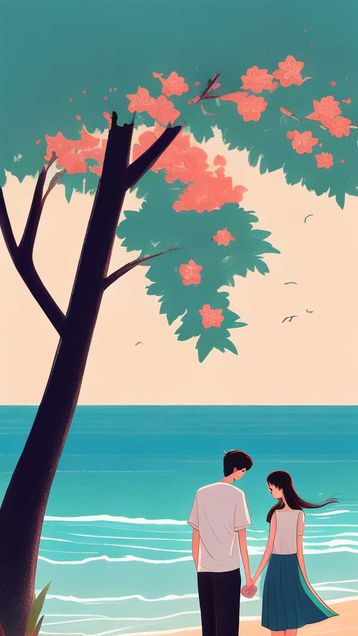 海报情侣插画
