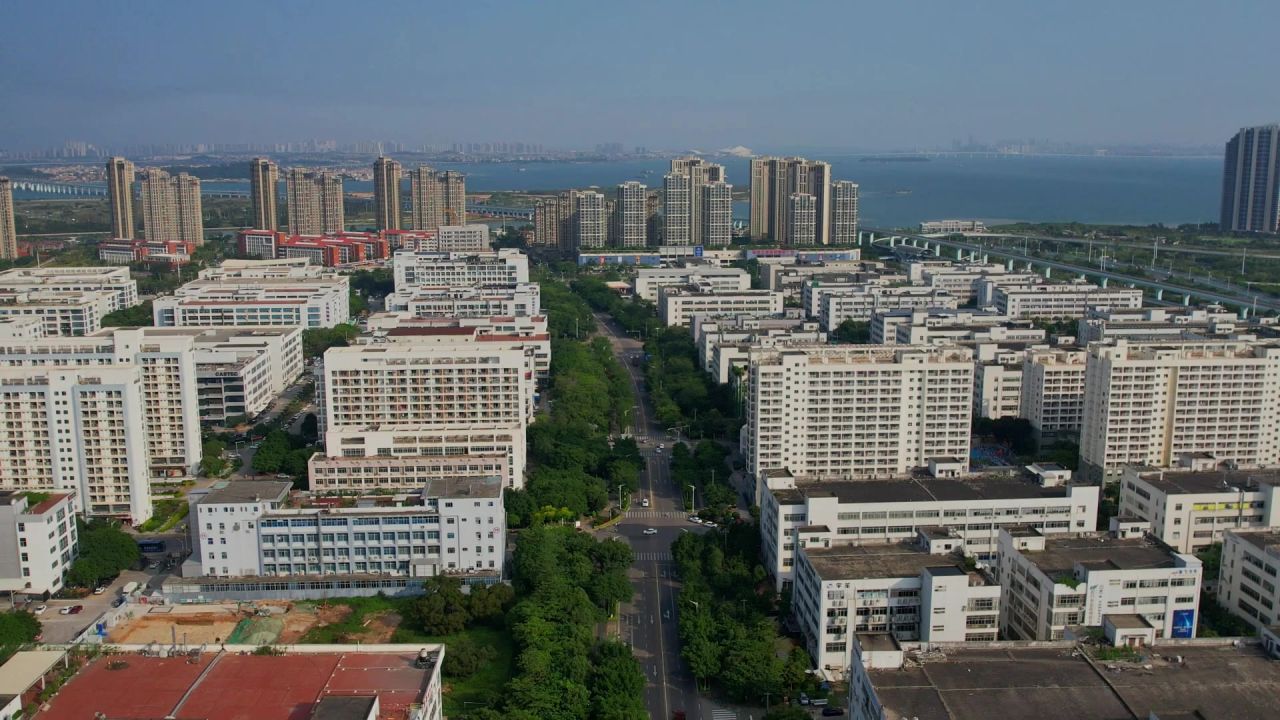 航拍厦门同安工业园区