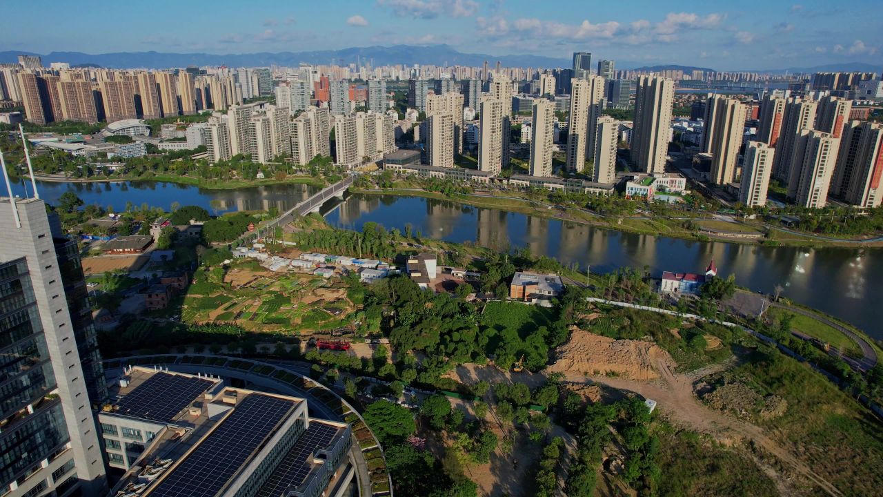 航拍福建理工大学景观 2